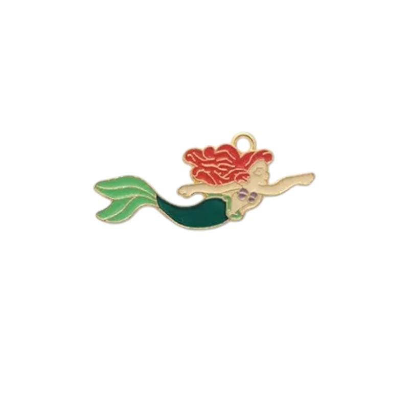 Gold Plated Summer Charms | Tropical Fruit & Palm Pendants | Mermaid Pineapple Cherry Charms