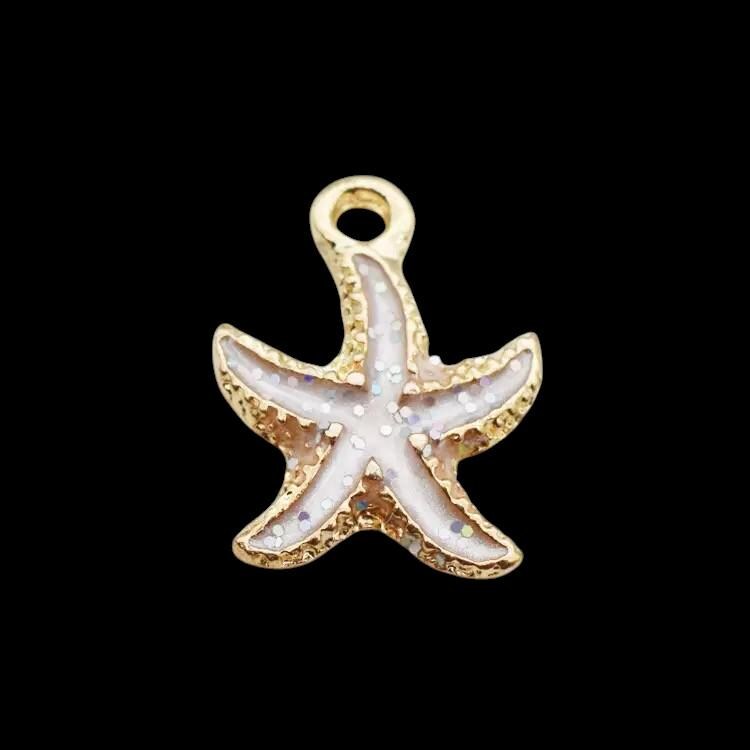 Gold Plated Sea Charms | Starfish & Shell Pendants | Ocean Beach Charms