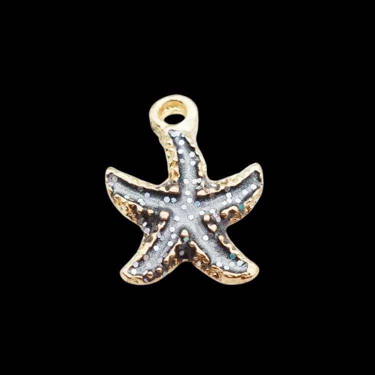 Gold Plated Sea Charms | Starfish & Shell Pendants | Ocean Beach Charms