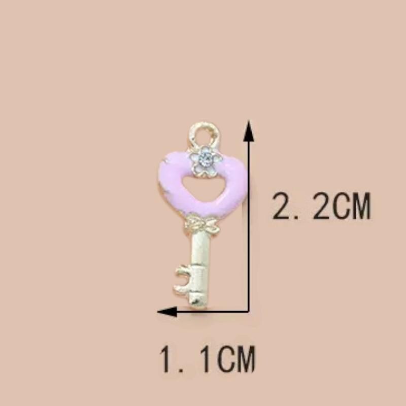 Gold Plated Enamel Charms | Kawaii Ice Cream, Flower Pendants