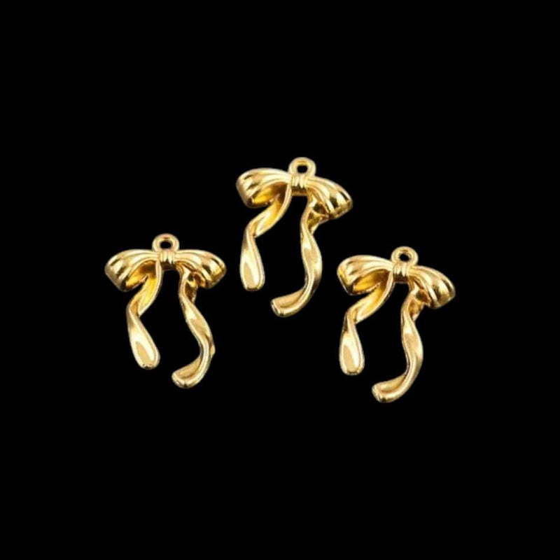 18K Gold Swan Zircon Connector Charm | Elegant DIY Jewelry Making