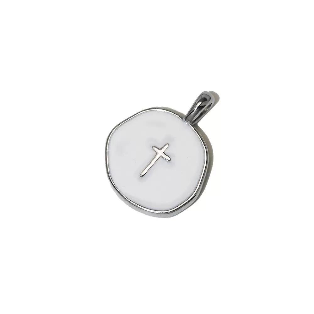 Gold Plated Mother of Pearl Charms, Heart Cross Butterfly Clover Religious Charms