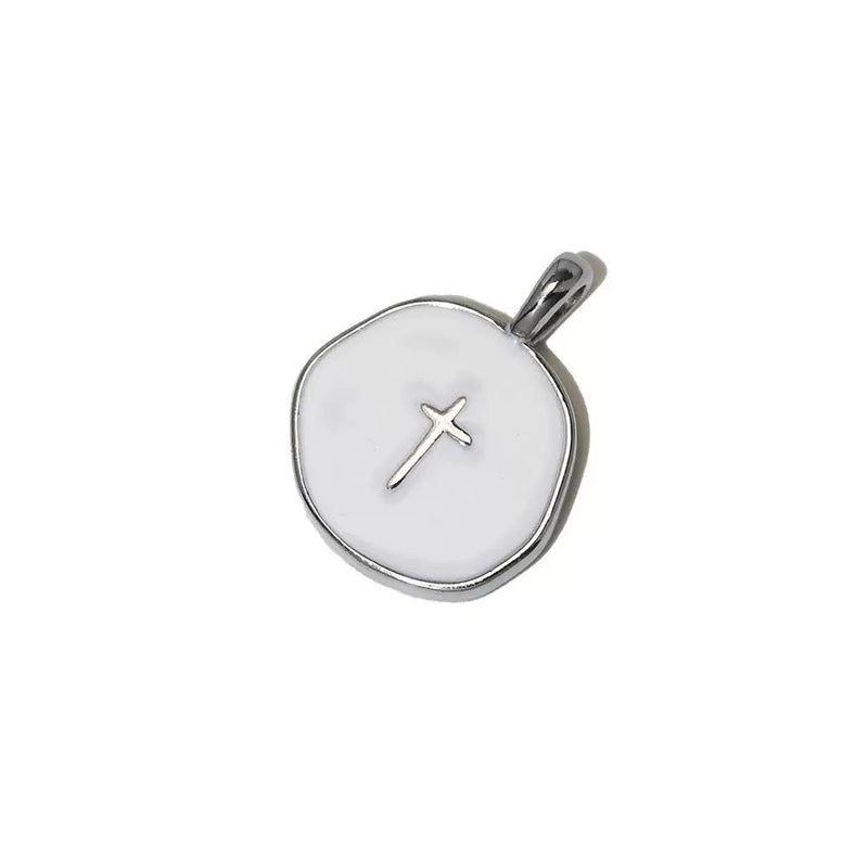 Gold Plated Mother of Pearl Charms, Heart Cross Butterfly Clover Religious Charms