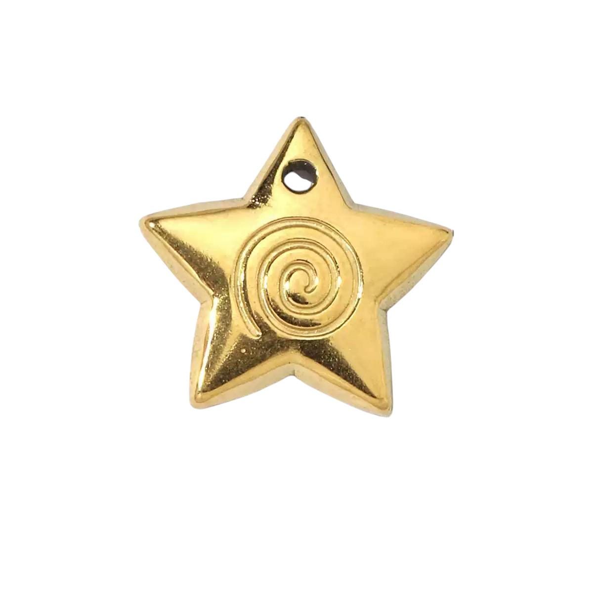 Gold Ocean & Nature Charms Collection, Starfish Turtle Dragonfly Fish Sun Pendant