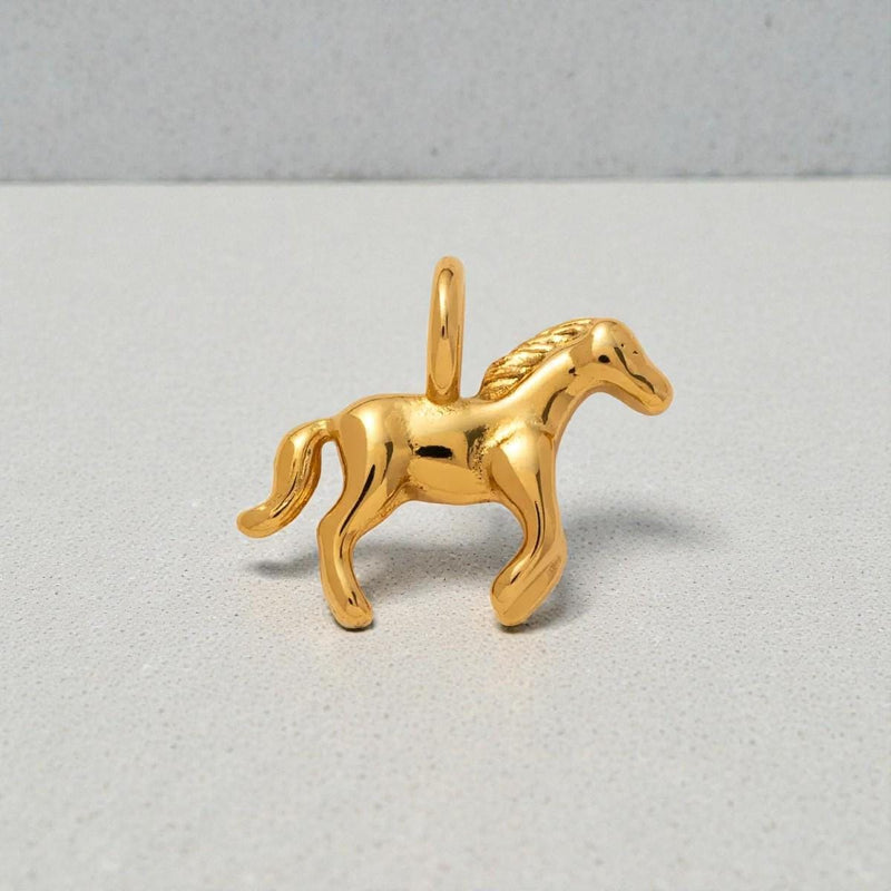 Gold Plated Symbol Charms, Paw Print Horse Cross Anchor Ribbon Charm Pendants