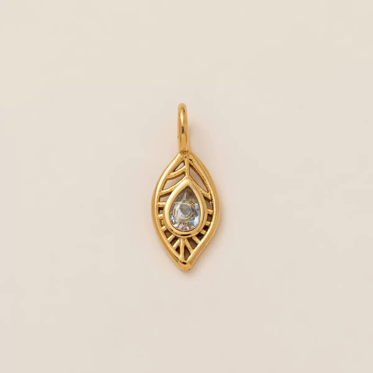 Gold Plated Symbol & Lucky Charms, Sun Moon Eye Camera Ballet Pendant Set