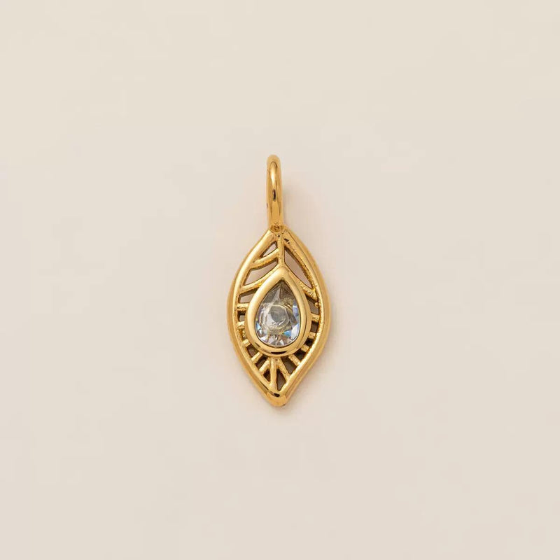 Gold Plated Symbol & Lucky Charms, Sun Moon Eye Camera Ballet Pendant Set