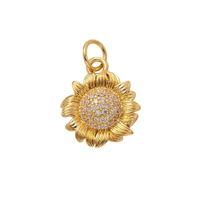Gold Plated Enamel Flower Charms Set, Floral Pearl Fruit Heart Shoe Charms