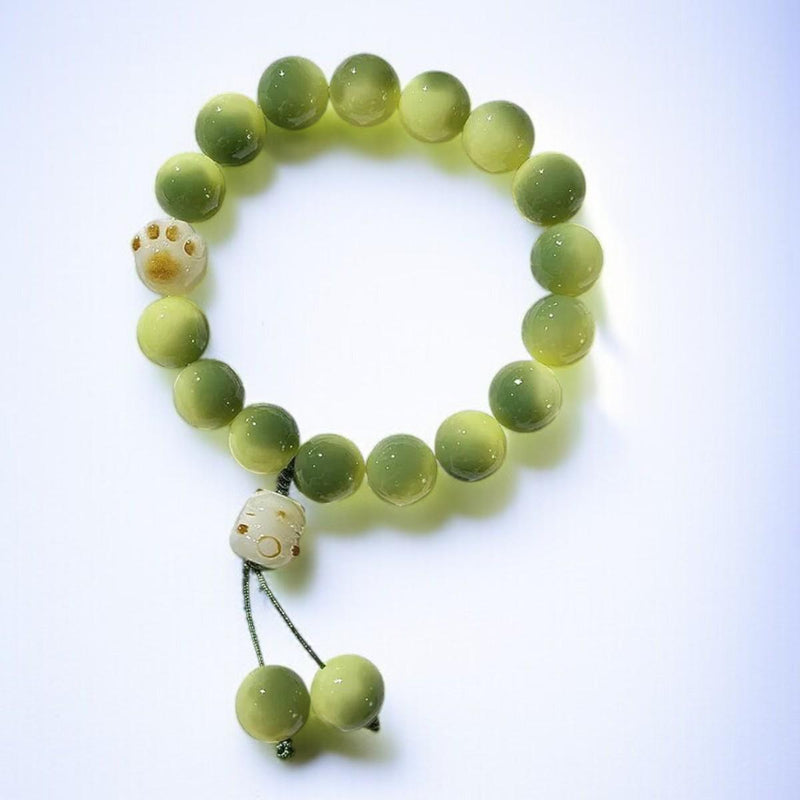 Handmade Gemstone Beaded Bracelets with Gold Plated Charms