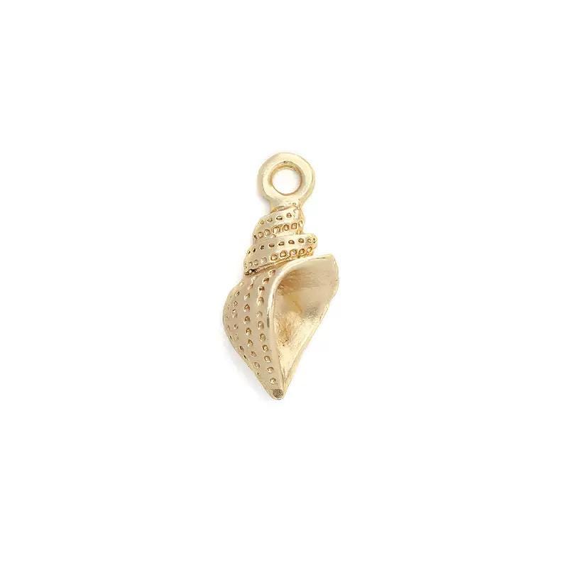 Gold Plated Ocean Charms Mix, Manatee Whale Alligator Shell Starfish