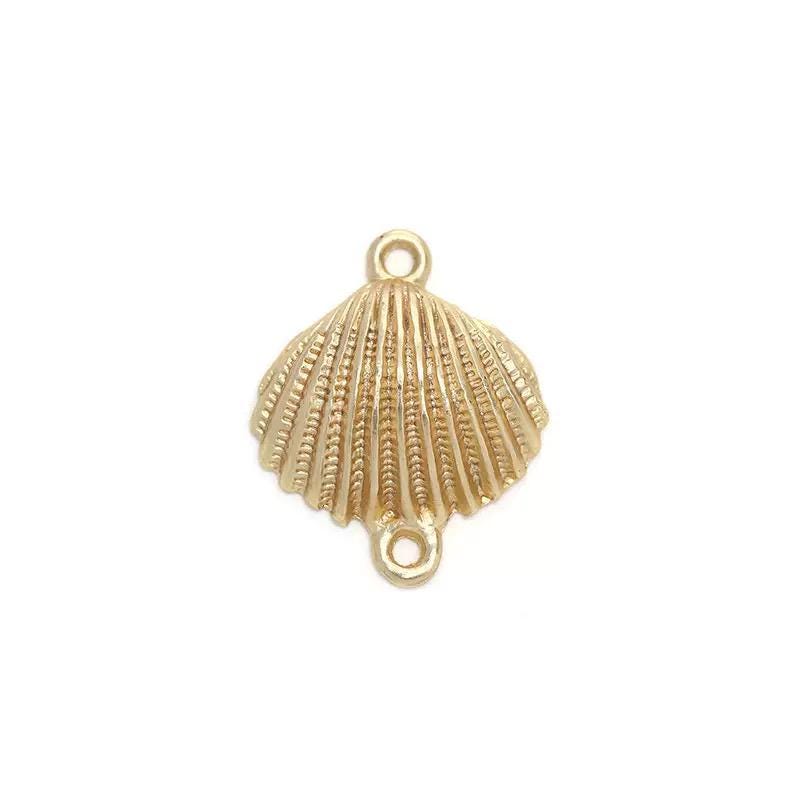 Gold Plated Ocean Charms Mix, Manatee Whale Alligator Shell Starfish