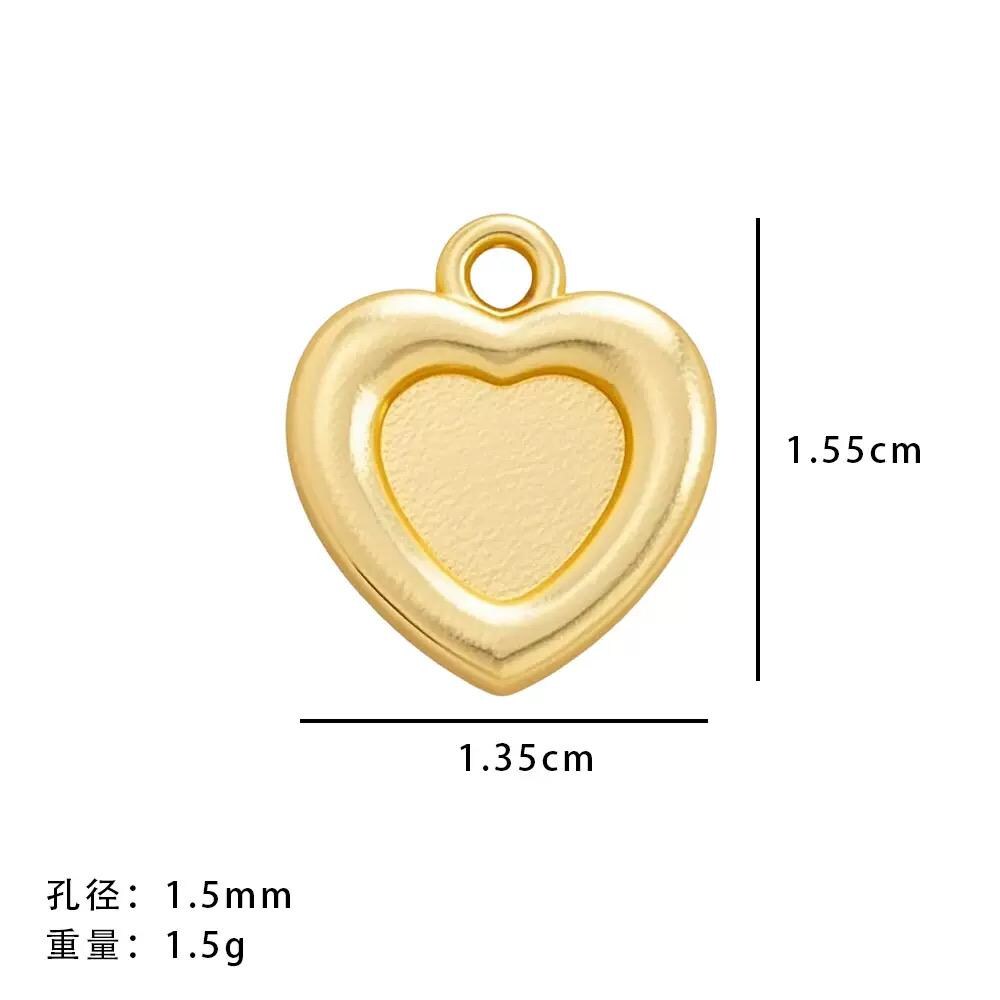 Mini Textured & Puffy Heart Pendants