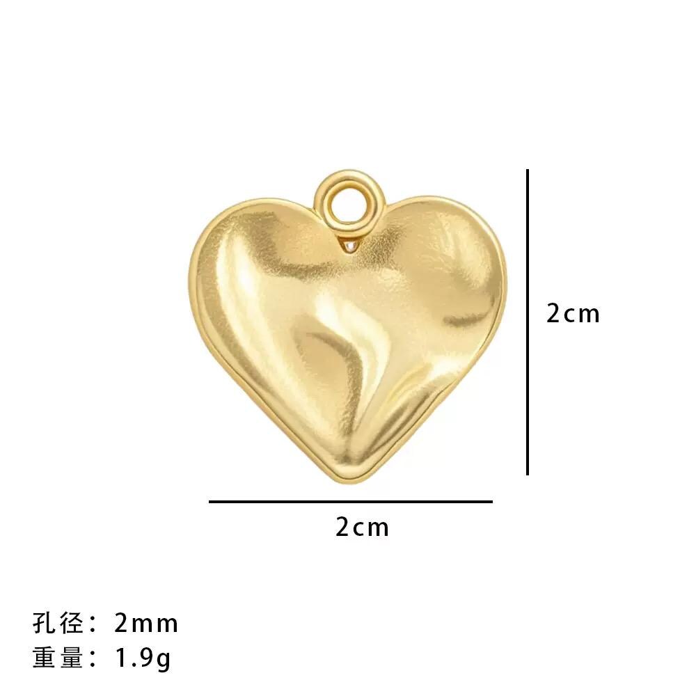 Mini Textured & Puffy Heart Pendants