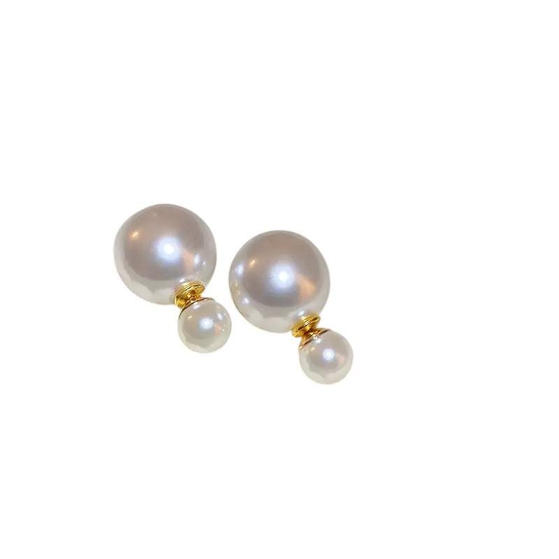 Gold Plated Pearl Drop Earrings  Floral, Baroque & Crystal Accents