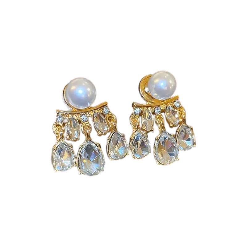 Pearl Bow Drop Earrings  Elegant Ribbon Earrings for Women | Dainty Bridal & Fashion Jewelry