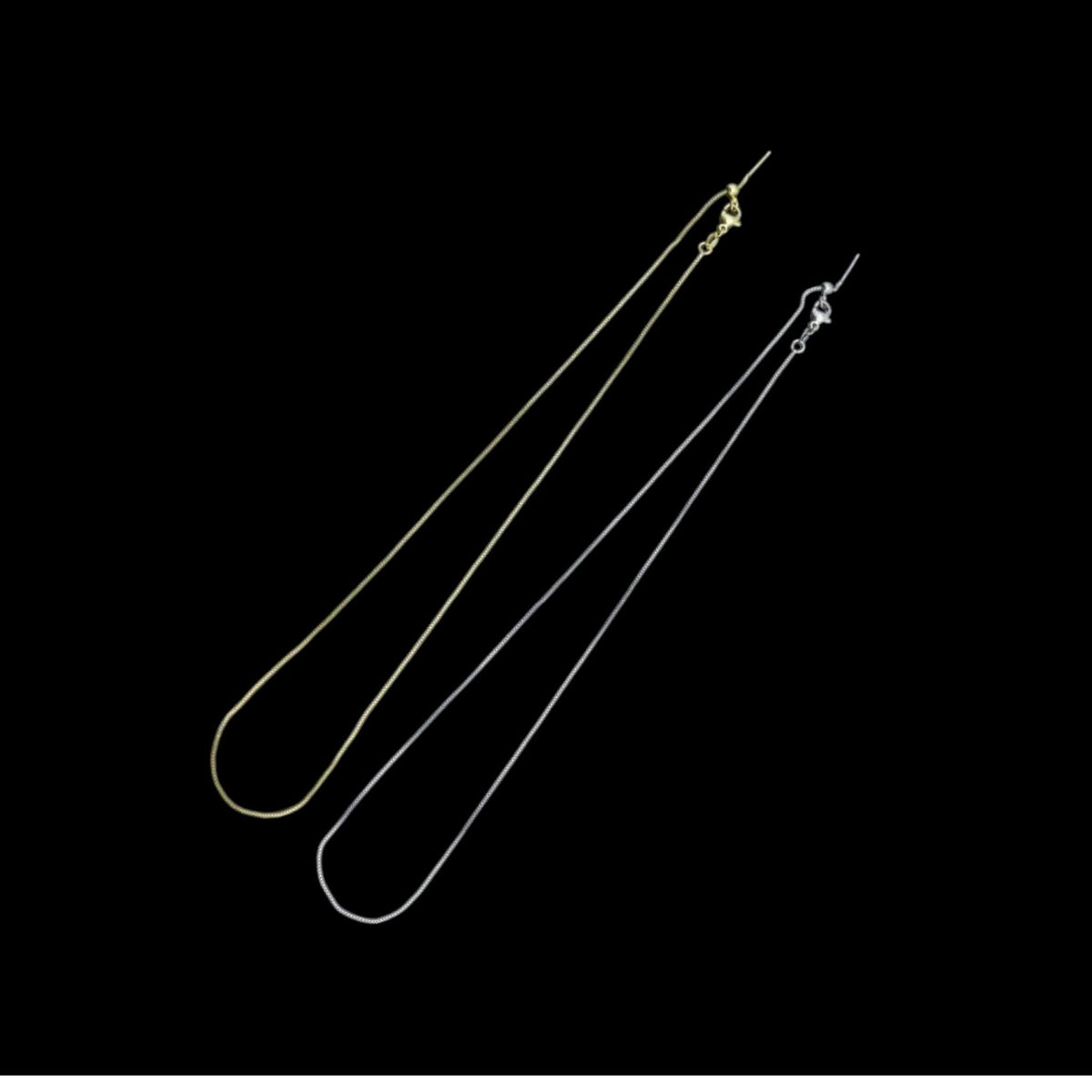 18 Inch Gold Plated 1MM Link Chain Necklace | Lobster Clasp