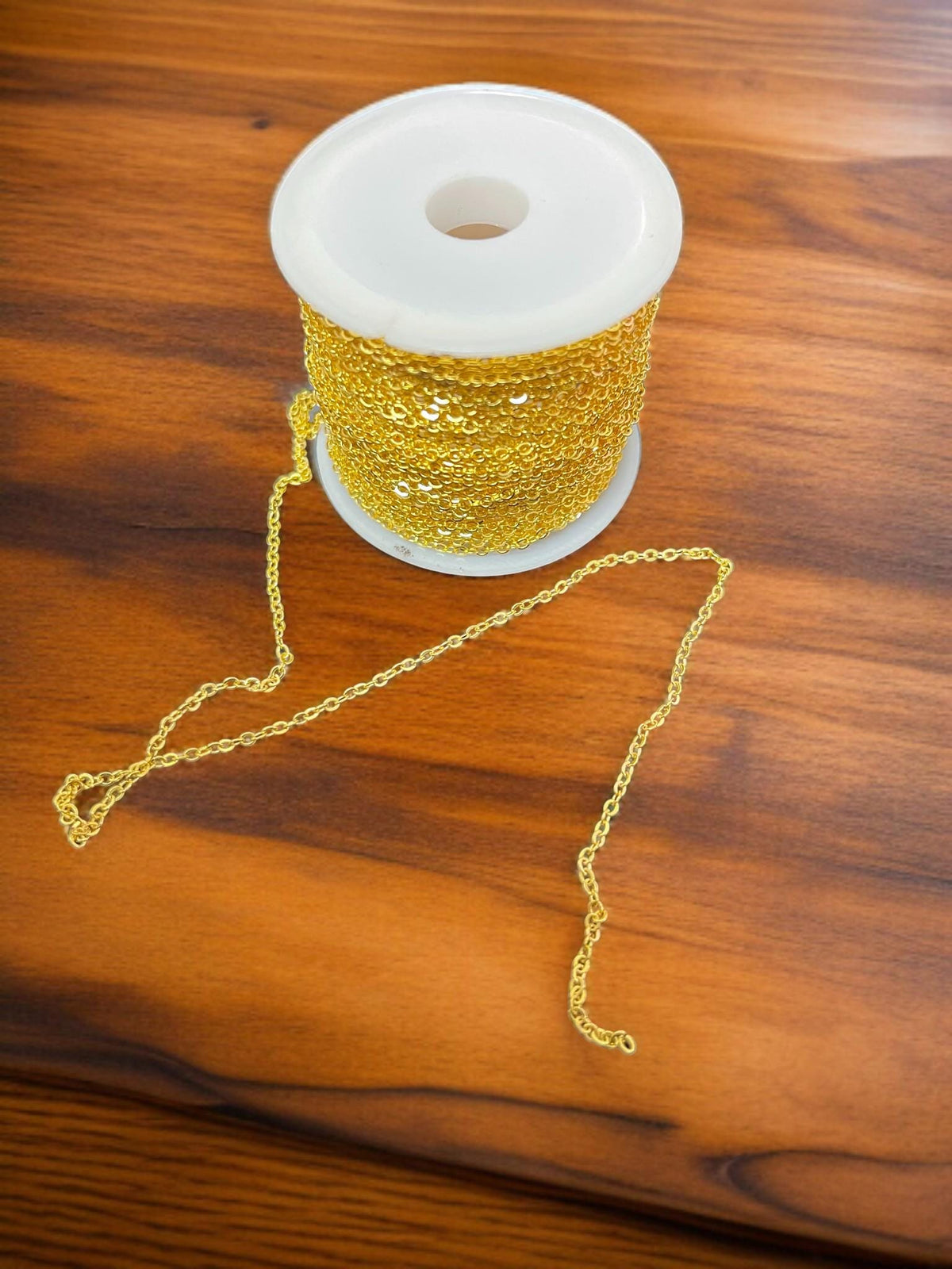 Gold Cable Chain by the Yard  2mm Jewelry Chain for Necklaces & Bracelets