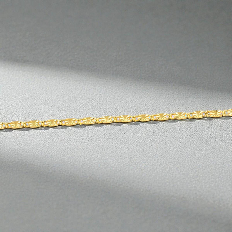 Diamond Cut Cable Chain by the Yard  Gold Plated Sparkle Link Chain for Jewelry Making, DIY Necklaces , Bracelets