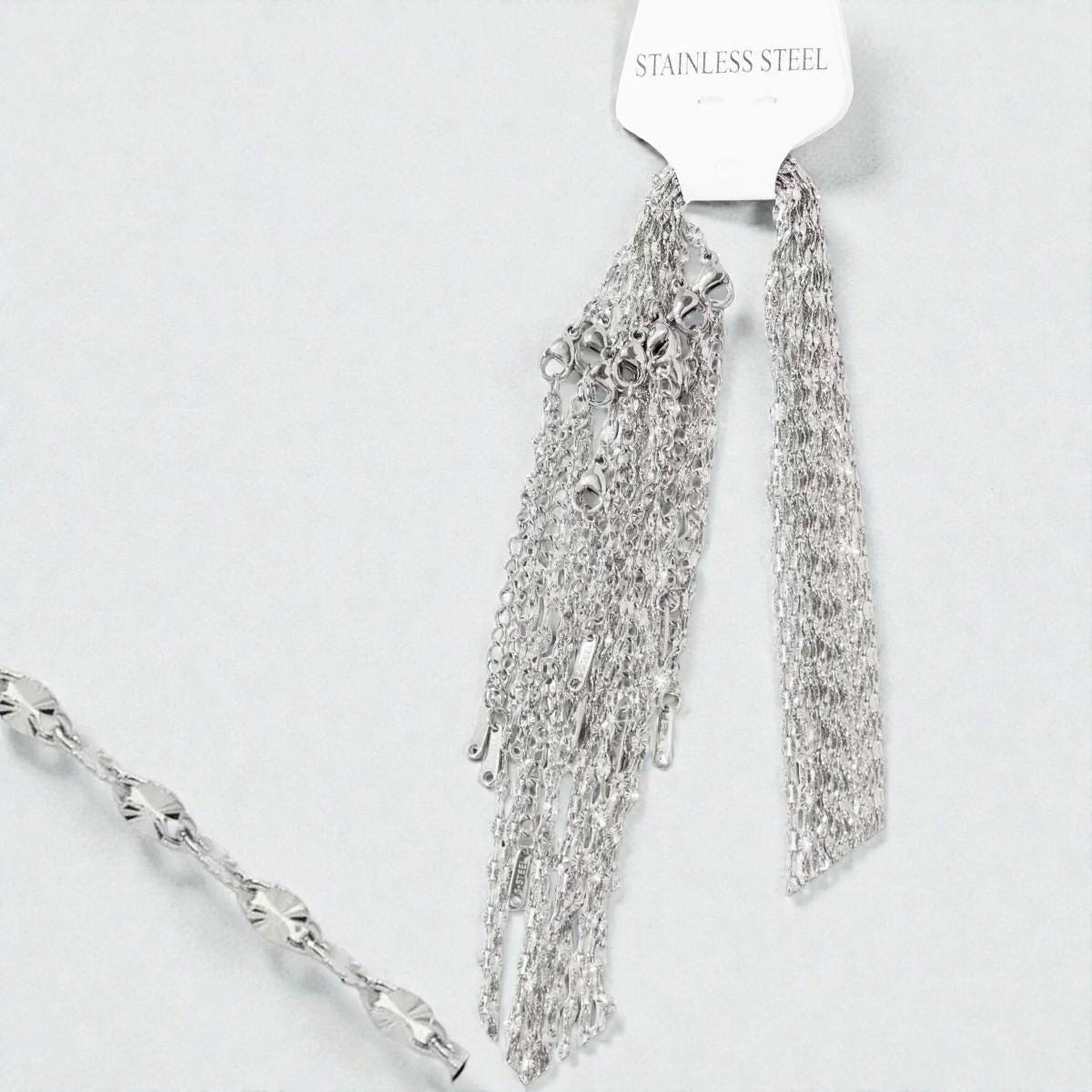 18K Gold Plated Figaro Cut Chain 2.2mm | Stainless Steel Necklace | DIY Jewelry Chain
