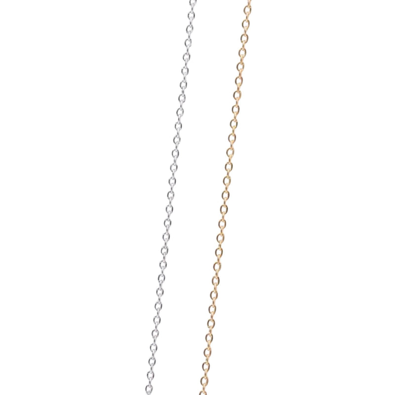 18K Gold Plated Cable Chain Necklace | Dainty Chain for Charms & Layering
