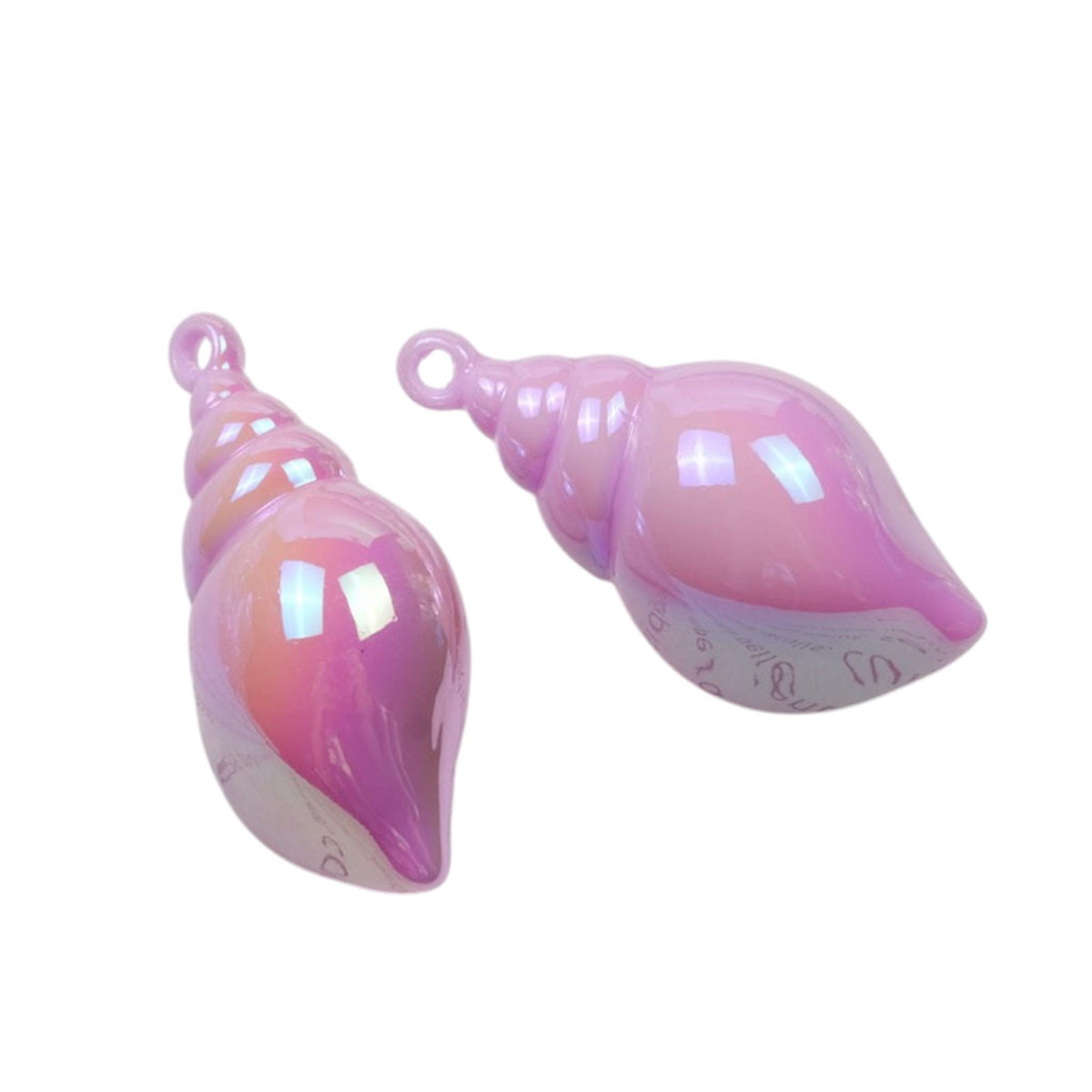 Iridescent Shell Charms | Pastel Conch Shell Pendants