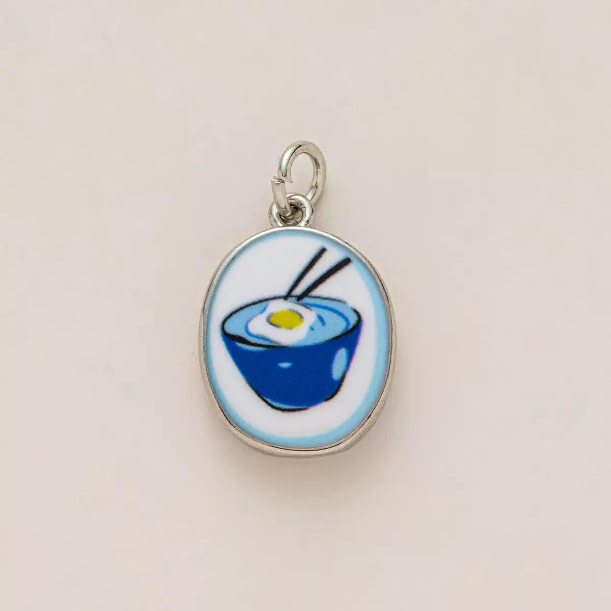 DIY Porcelain Charms, Blue Enamel Pendants, Hand Painted Style