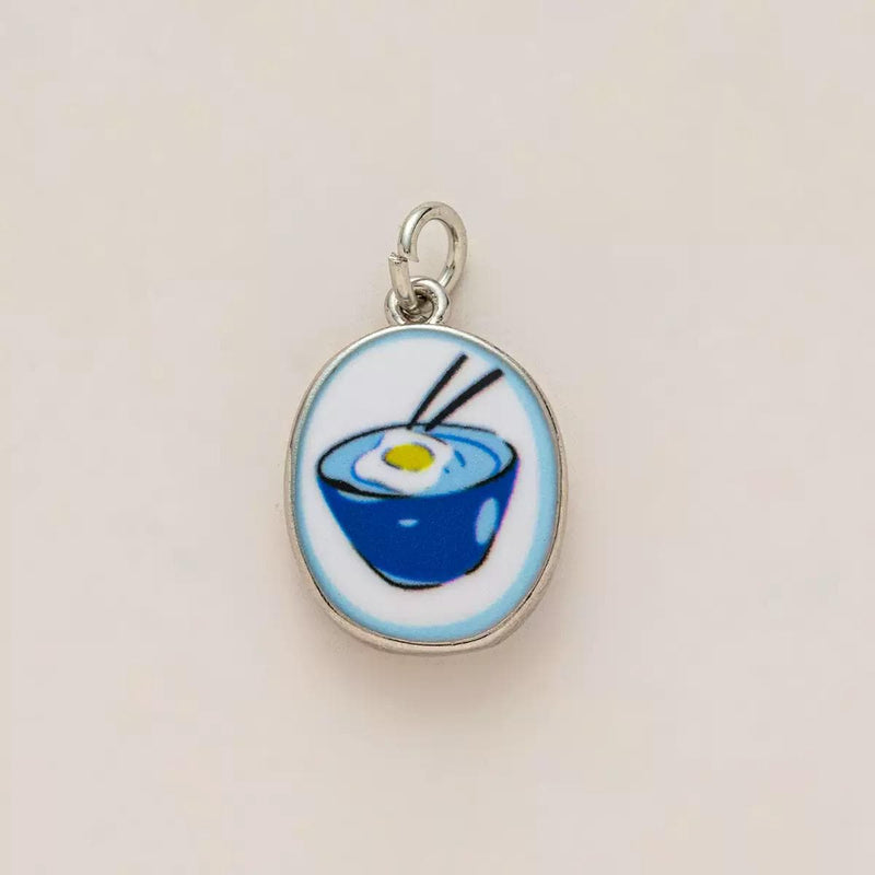 DIY Porcelain Charms, Blue Enamel Pendants, Hand Painted Style