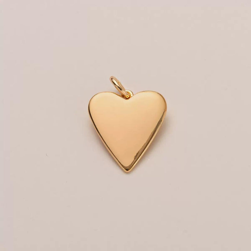 Gold Plated Charm Collection, Heart, Fish, Evil Eye - Zodiac Charms, Enamel - Stone Pendants