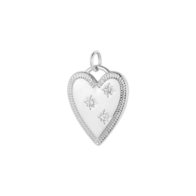 Gold Plated Heart Animal Charms, CZ Leaf Star Pet Charms,