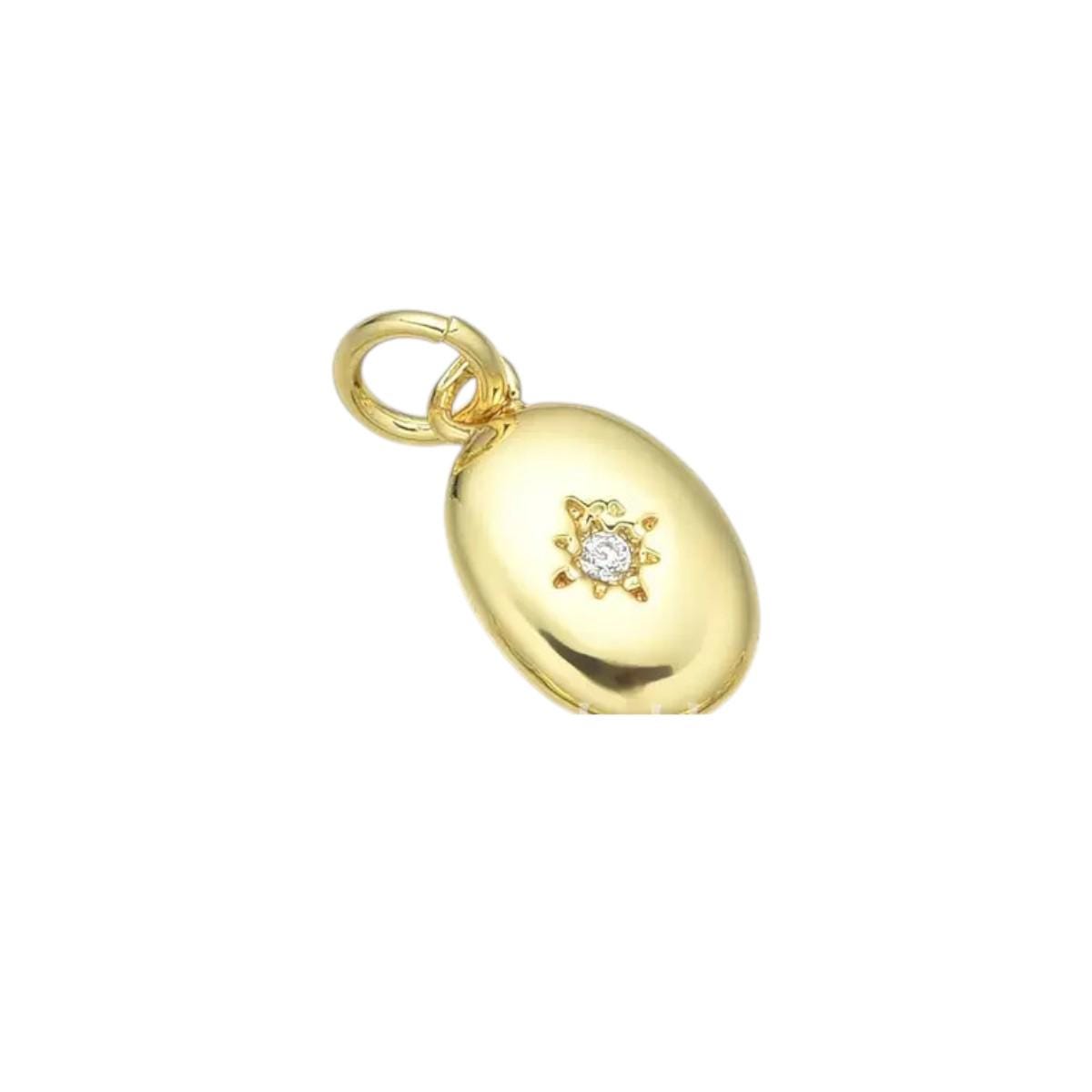 Gold Plated Heart Animal Charms, CZ Leaf Star Pet Charms,