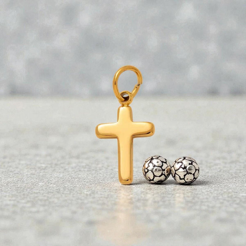 Gold Plated Symbol Charms, Paw Print Horse Cross Anchor Ribbon Charm Pendants