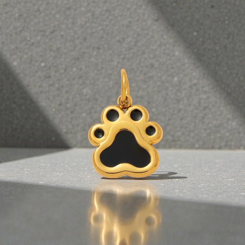 Gold Plated Symbol Charms, Paw Print Horse Cross Anchor Ribbon Charm Pendants