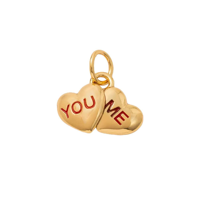Gold Plated Enamel Flower Charms Set, Floral Pearl Fruit Heart Shoe Charms
