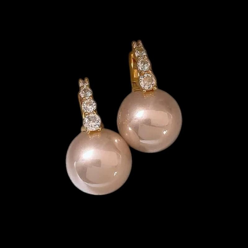Gold Plated Pearl Earrings  Butterfly, Floral Hoop & Statement Styles