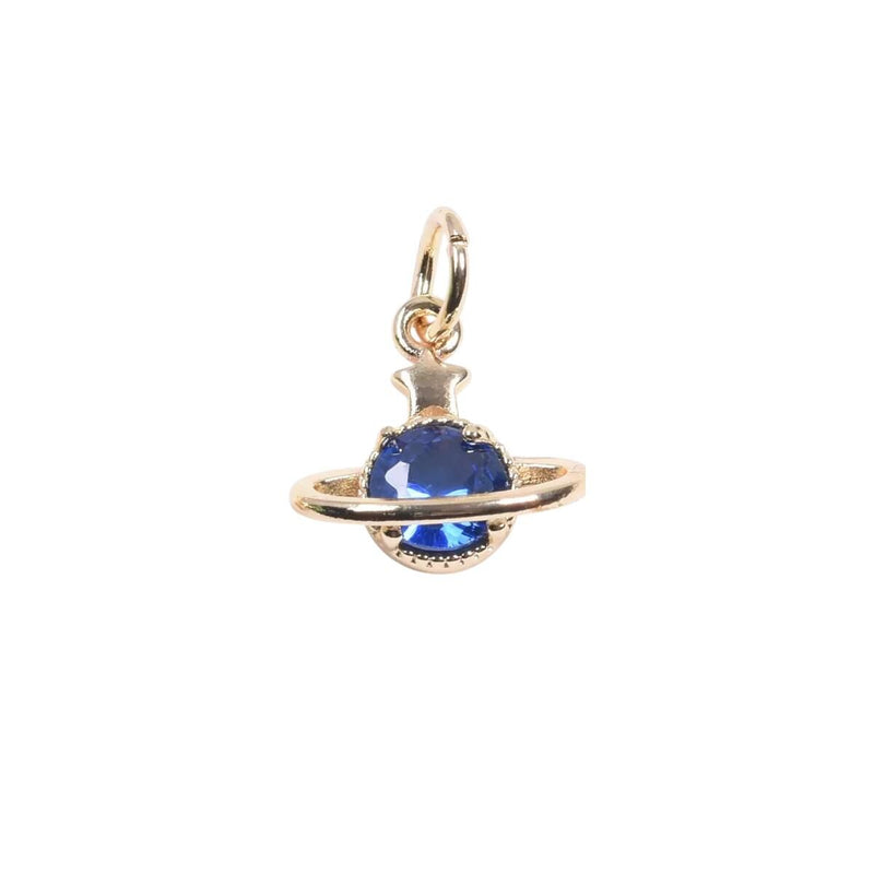 Gold Plated CZ Mini Charms Mix, Celestial Heart Flower Dolphin Footprint