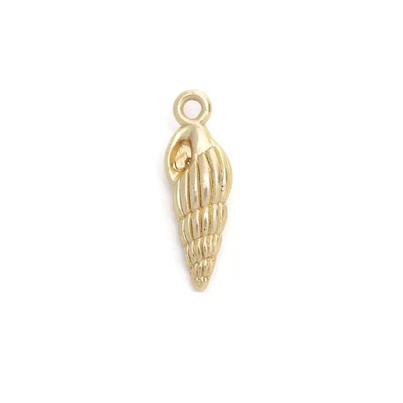 Gold Plated Ocean Charms Mix, Manatee Whale Alligator Shell Starfish
