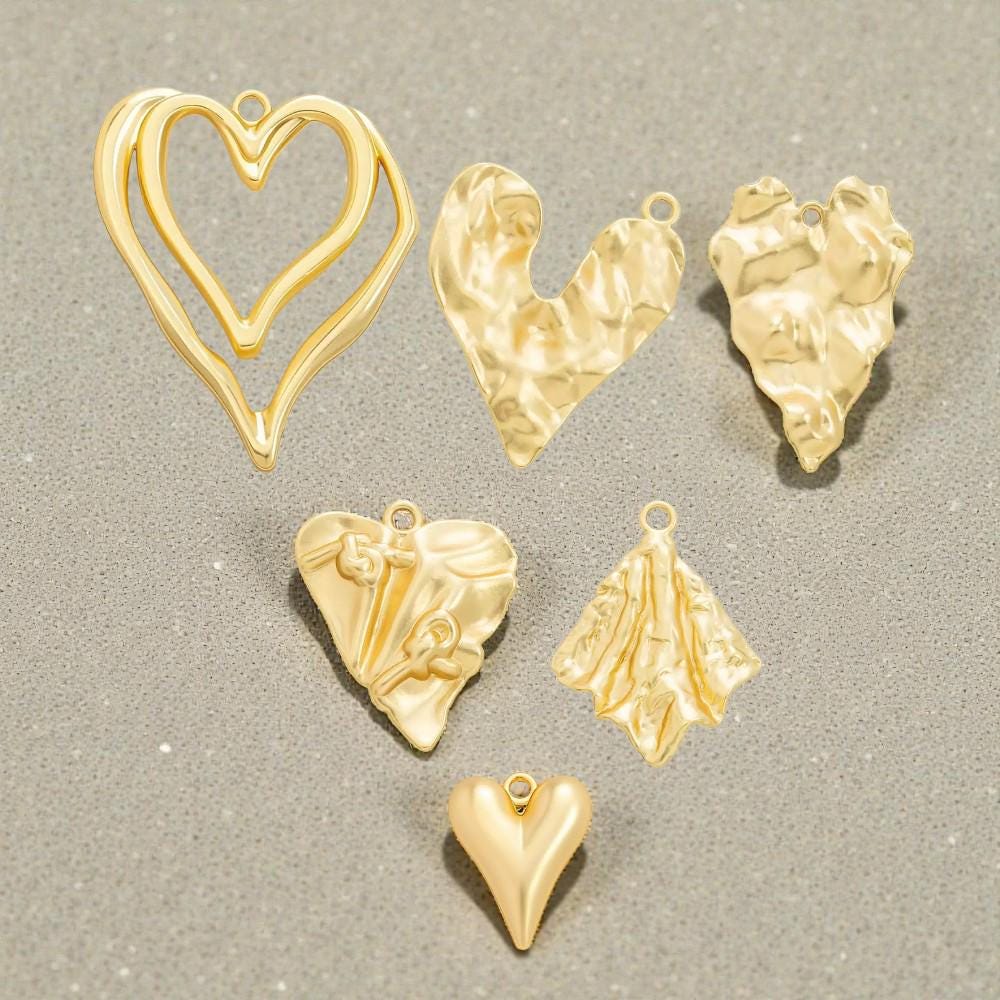 Organic & Abstract Heart Pendants