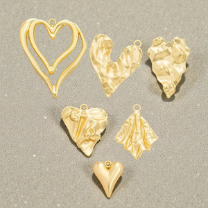 Organic & Abstract Heart Pendants