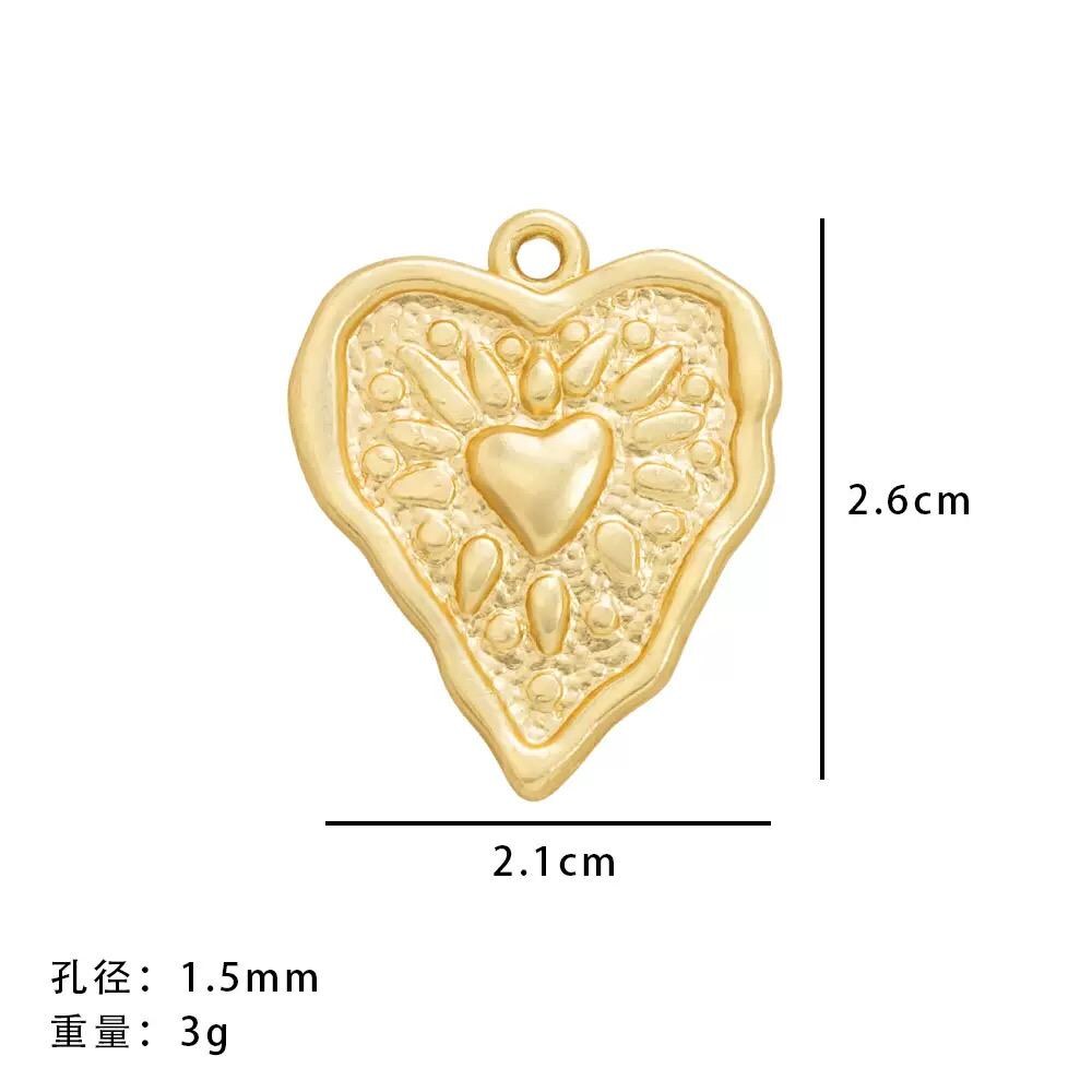 Mini Textured & Puffy Heart Pendants