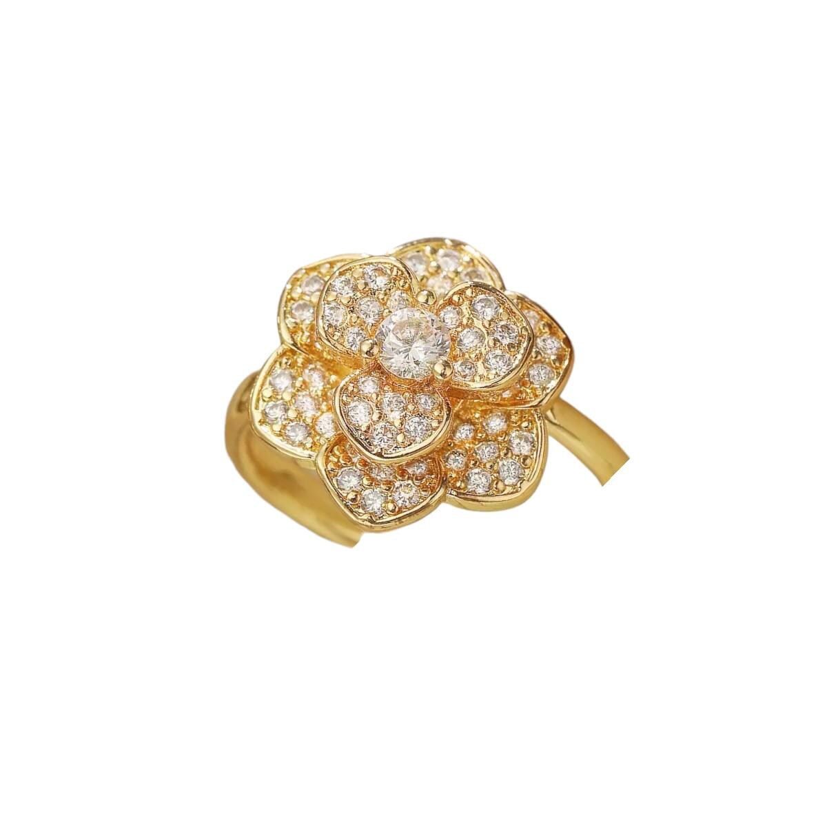 Gold Plated Spinner Rings  Crystal Floral, Heart & Cat Spin Rings