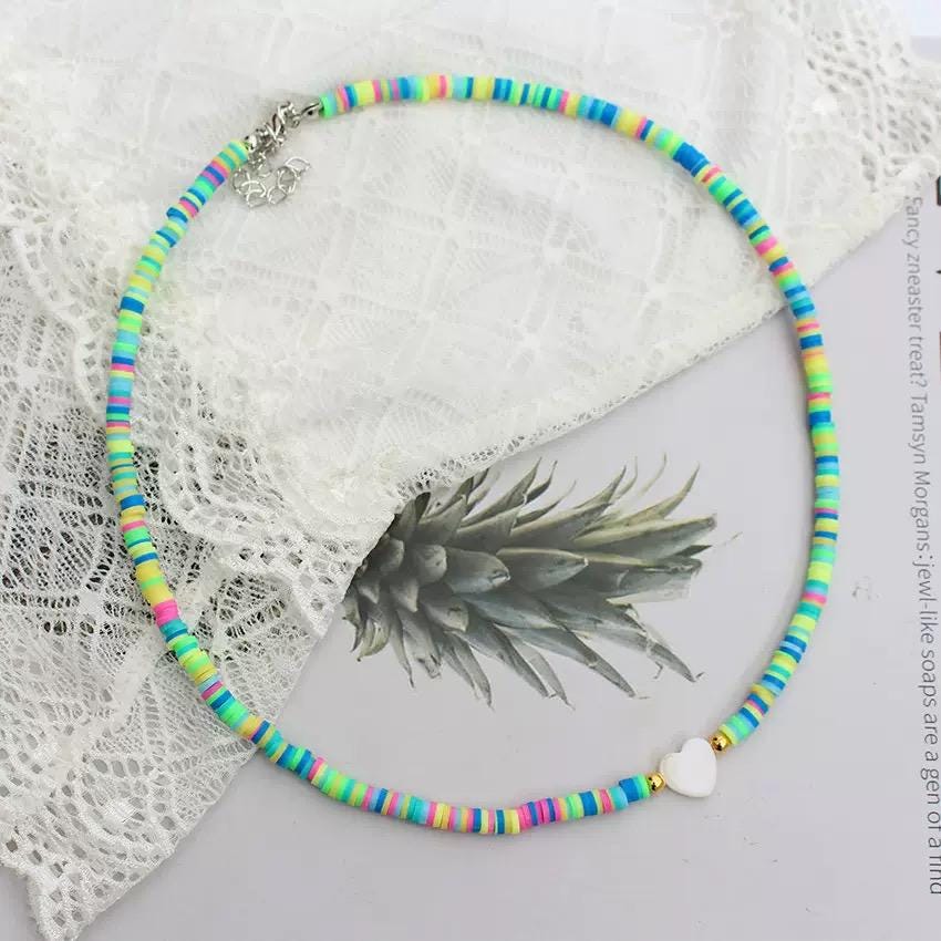 Dainty Beaded Necklace Collection  Pastel, Gemstone & Minimalist Designs