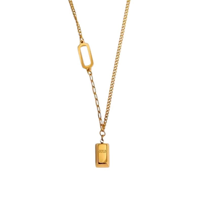 18K Gold Plated Bar Necklace