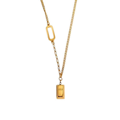 18K Gold Plated Bar Necklace