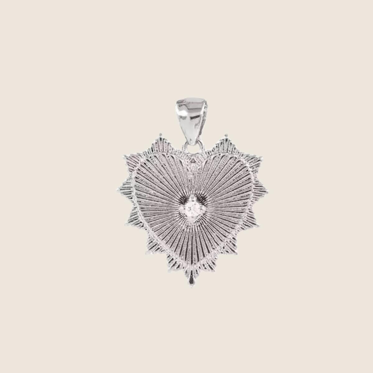 Gold Plated Heart & Star Pendant Charm