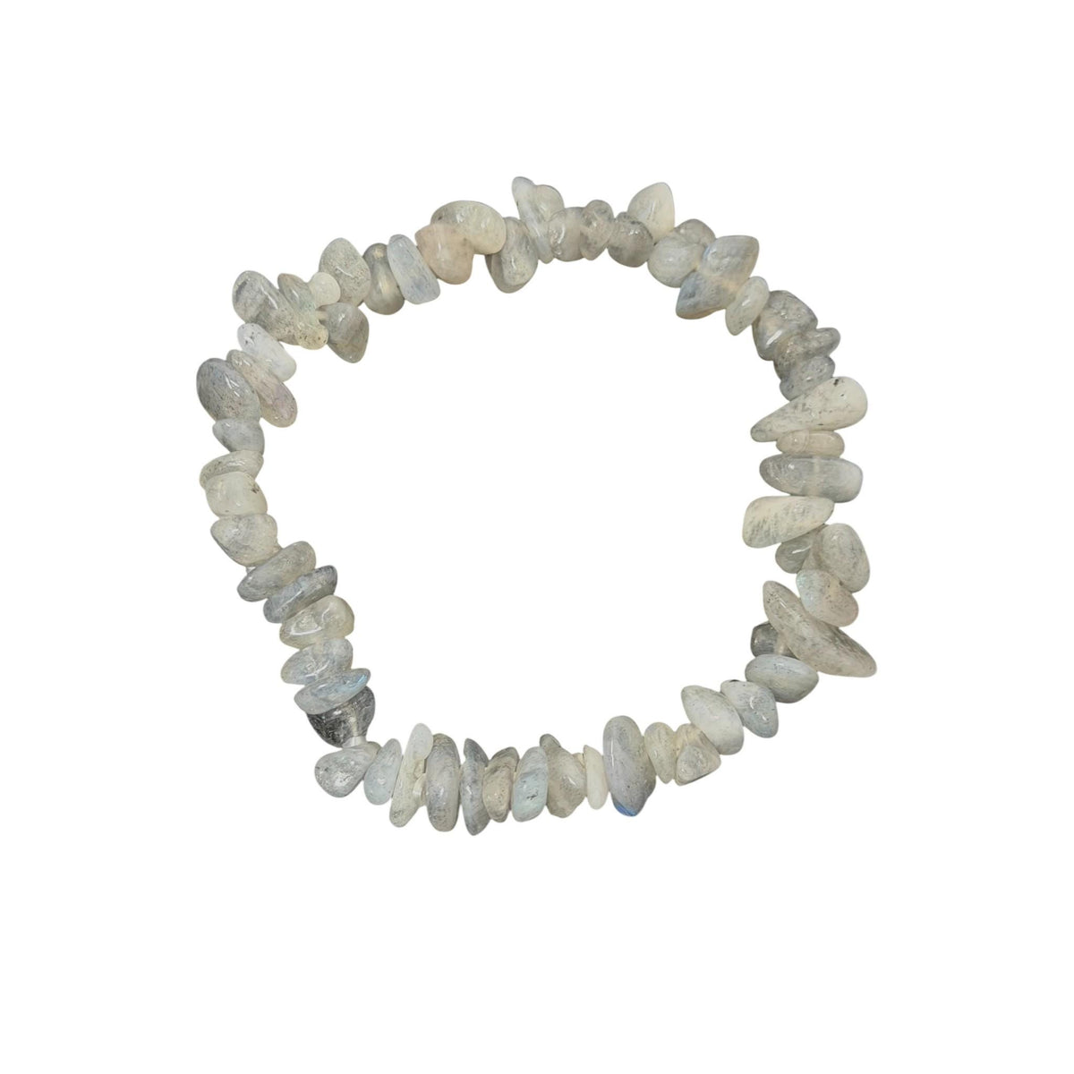 Handmade Colorful Natural Stone Healing Gravel Chipped 7 Chakra Crystal Chip Bracelet   Set 2