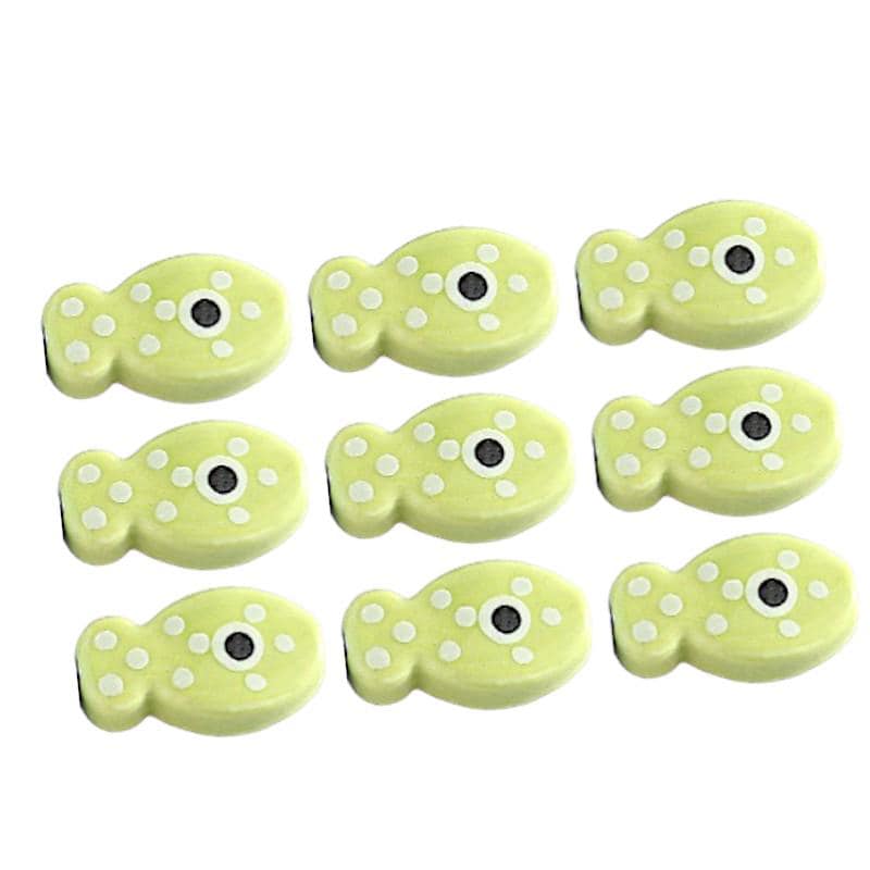 Polka Dot Ceramic Fish Beads | Playful Jewelry Making.