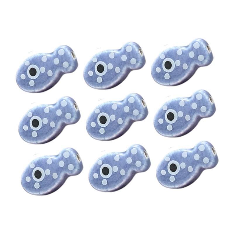 Polka Dot Ceramic Fish Beads | Playful Jewelry Making.