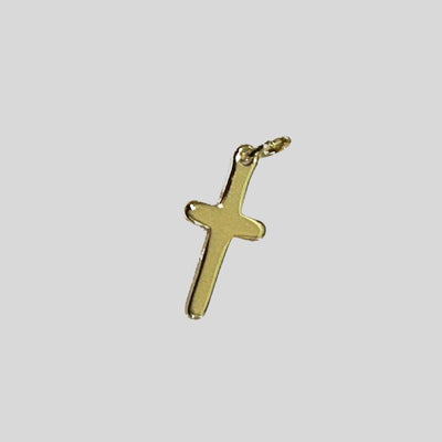 Gold Cross Charm Pendant