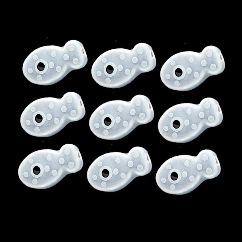 Polka Dot Ceramic Fish Beads | Playful Jewelry Making.