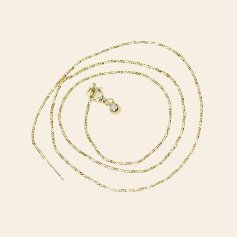 18 Inch Gold & Silver Box Chain Necklace, Lobster Clasp with Ball End